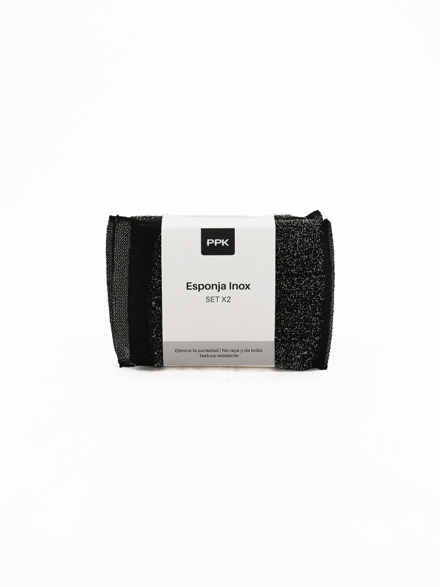 ESPONJA INOX SET X2 - GRIS 