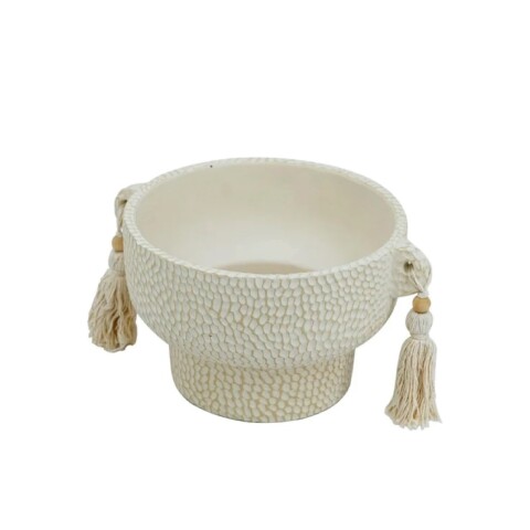 MACETA C/BORLAS 27.5x22x15.5CM MACETA C/BORLAS 27.5x22x15.5CM