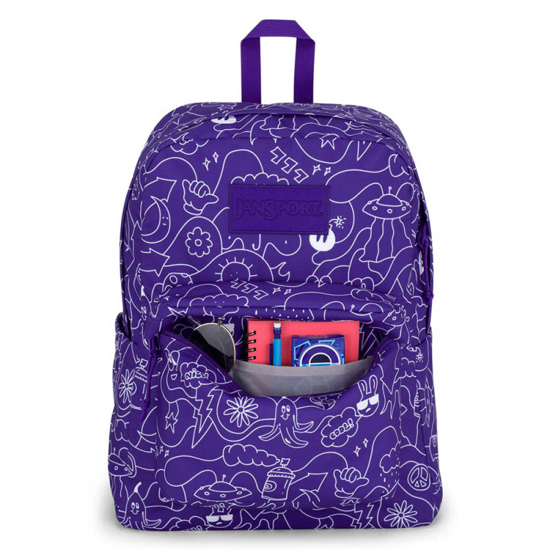 Mochila Portalaptop Superbreak Plus Dub Doodle Purple