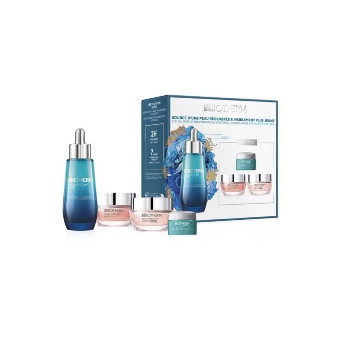 Cofre Biotherm Routine Life Plankton Elixir Set 24 - 4 unidades 