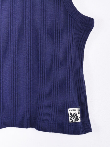 MUSCULOSA RUBI AZUL OSCURO