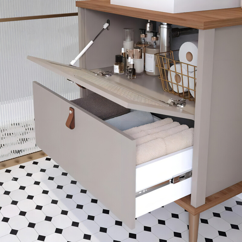Mueble De Baño Veneto Con Bañera De 80 Cm Capuccino/freijo Mueble De Baño Veneto Con Bañera De 80 Cm Capuccino/freijo