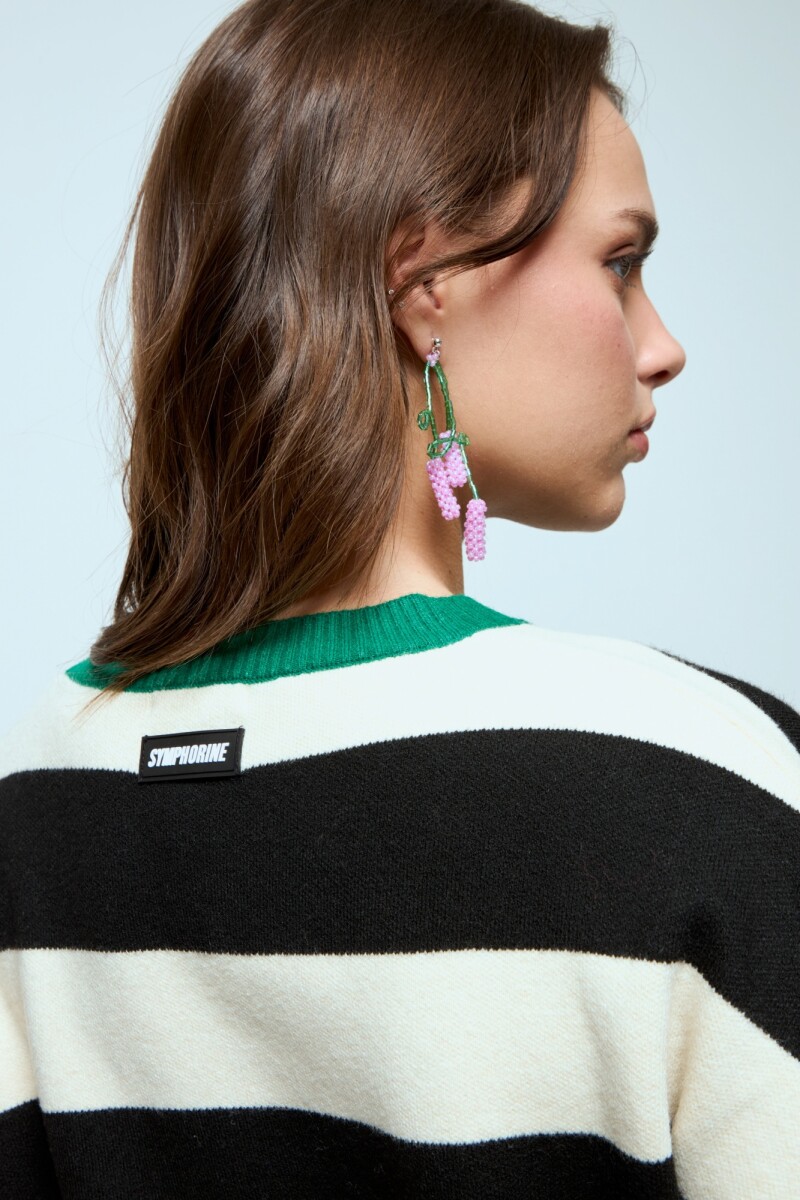 Sweater rayado verde