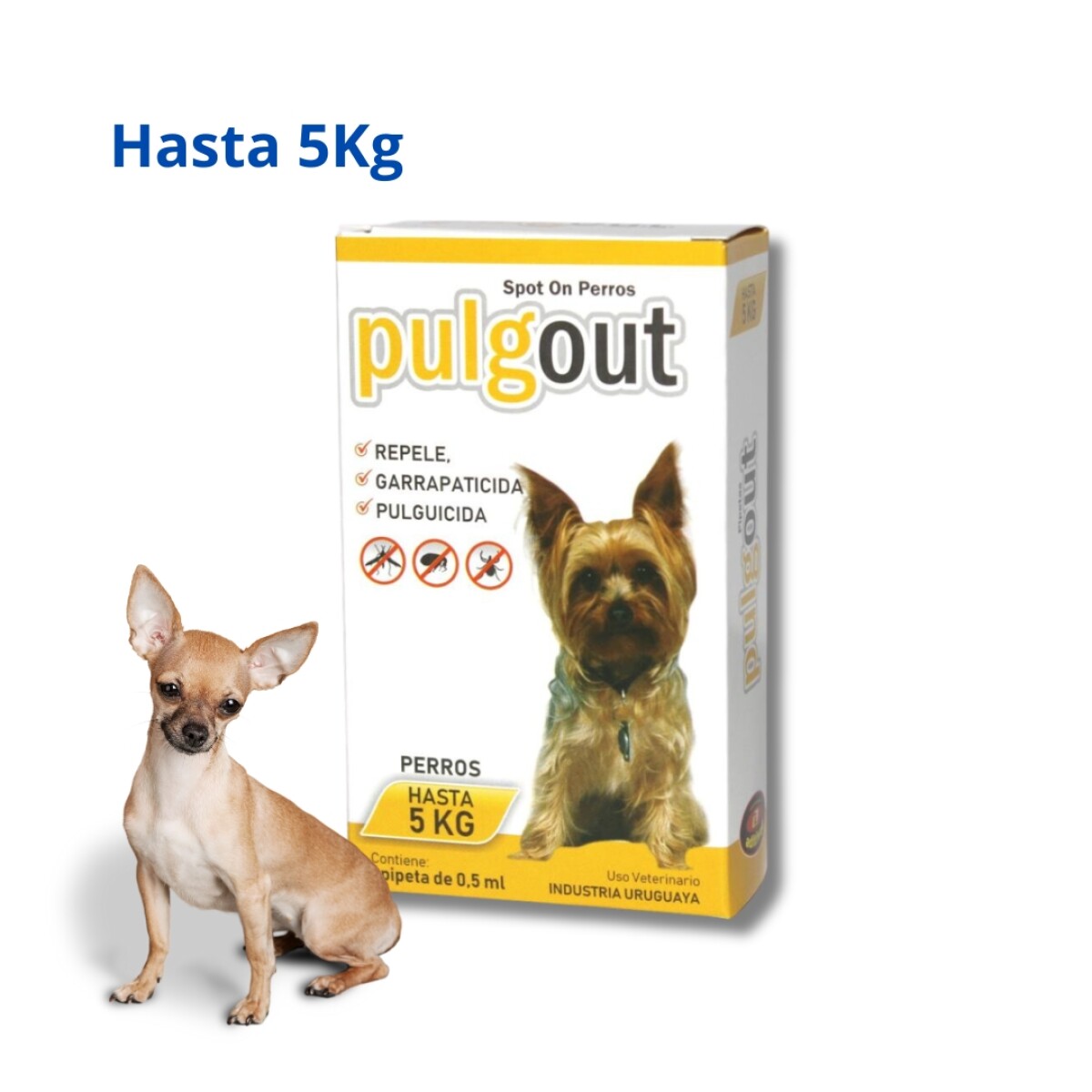 Pulgout Perros 0.5 Ml Hasta 5 Kg 