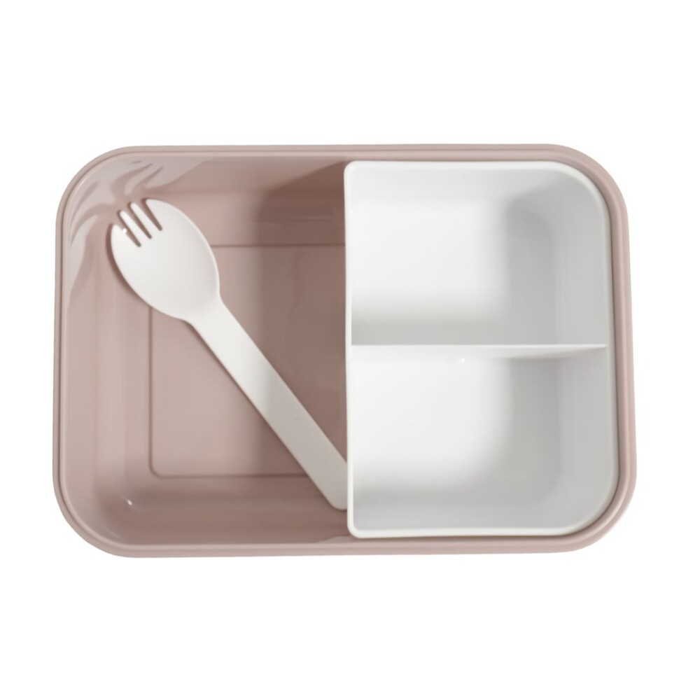 Tupper hermético -Rustico Color Pastel - Práctico para comidas Rosa