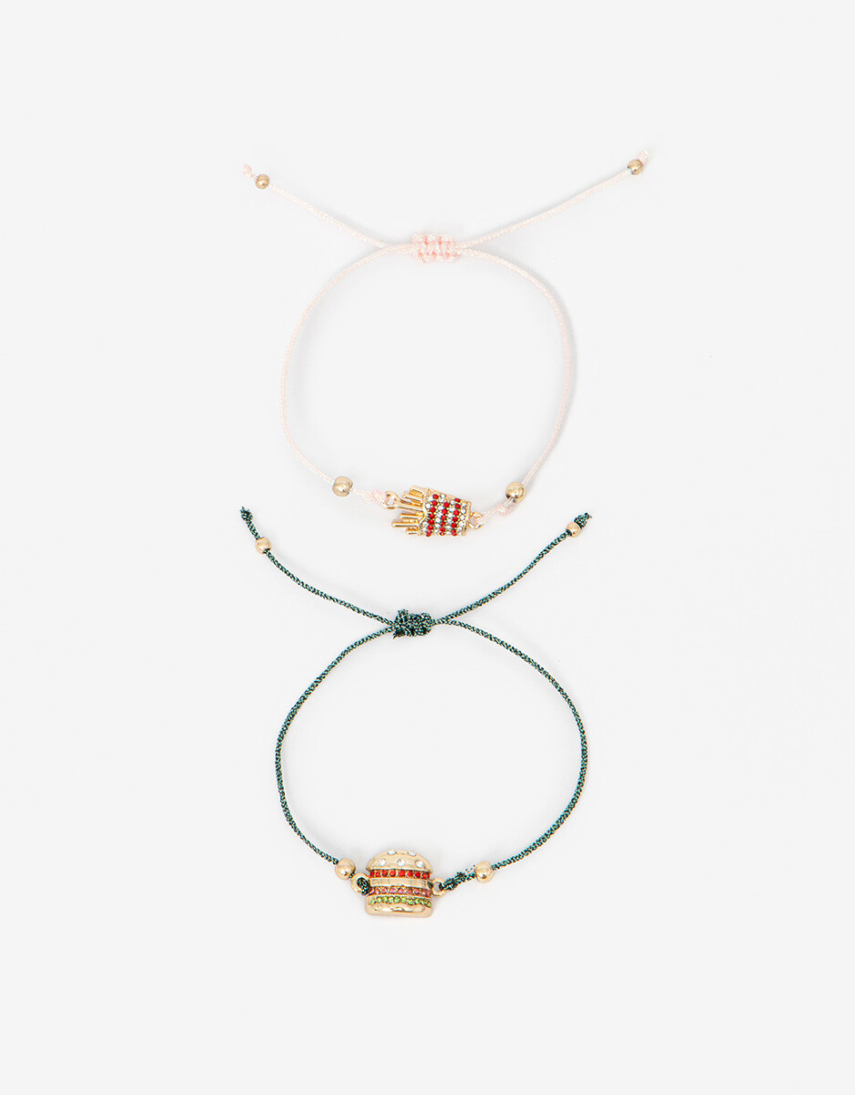 Set De Pulseras Flexibles Foodie 