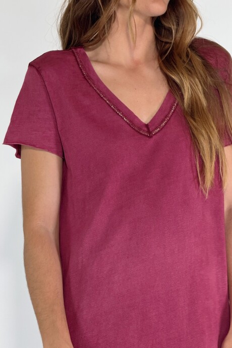 VESTIDO NAVARRA Bordo