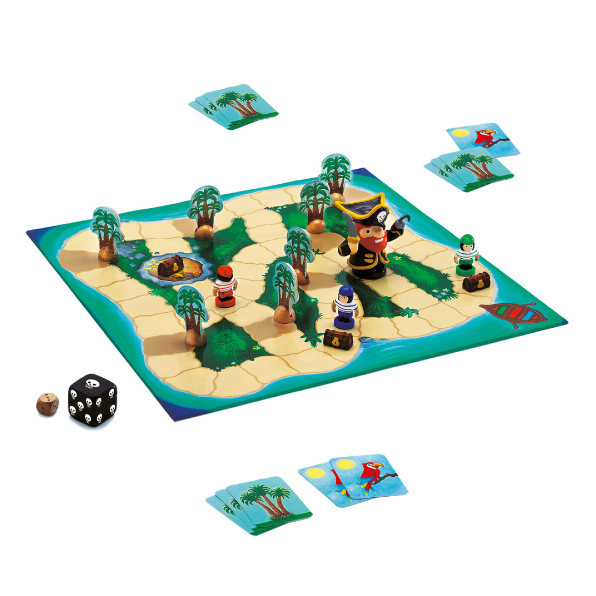 Juego de mesa Djeco Big Pirate - 5 años en adelante 