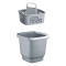 Kit Balde con cesto de limpieza GRIS