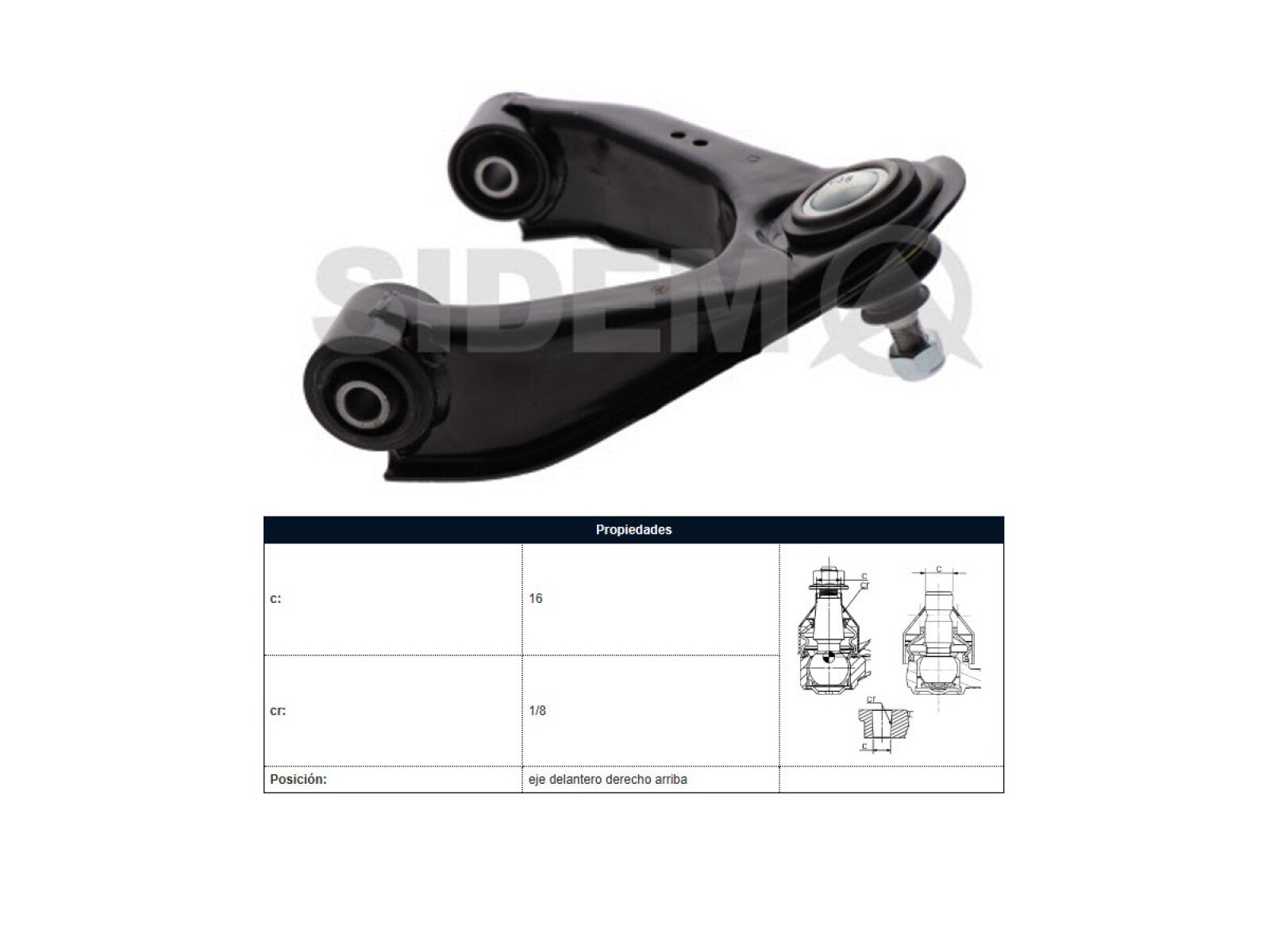 Parilla De Suspension Delantera Nissan D22 96-25 Izq 
