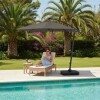 SOMBRILLA BGE C/LUZ SOLAR DOBLE BASE 3M Unica