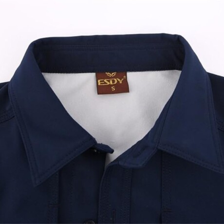 Camisa táctica con interior afelpado Azul