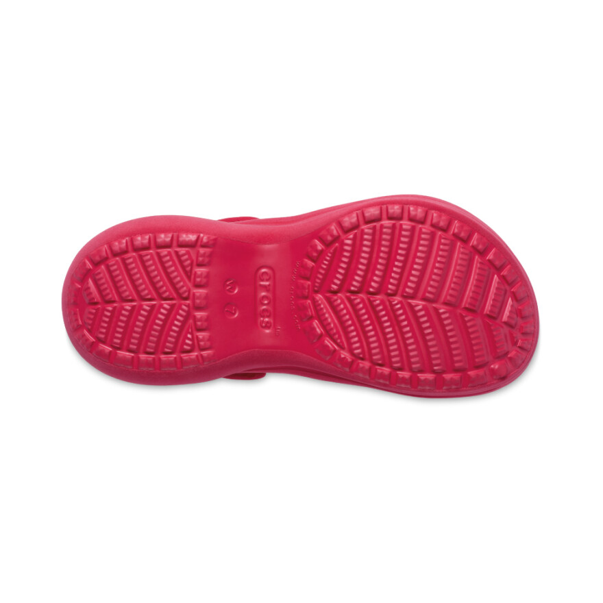 Plataformas Crocs Bae Velvet Clog W Mujer Digital Raspberry