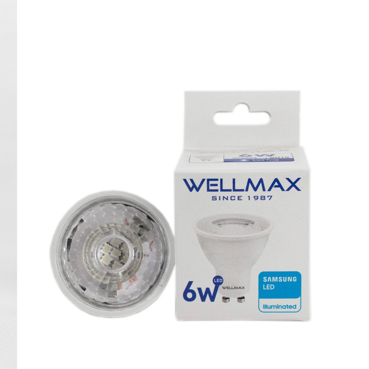 LAMPARA LED DICROICA 6W (EQUIVALE 35W) GU10 FRIA WELLMAX ++ - N/a 