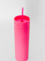 Vaso Con Tapa + Sorbito Beverly Alto Bubblegum