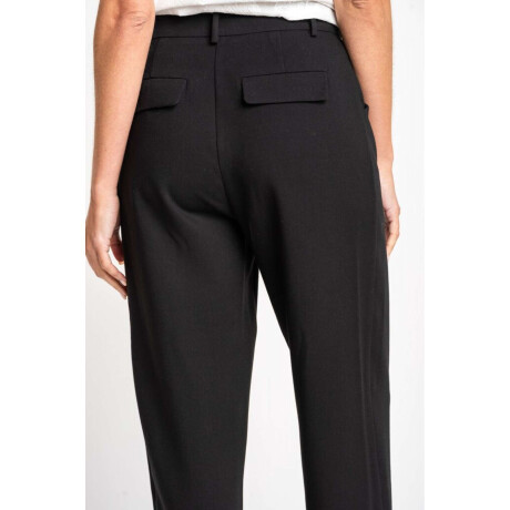 Pantalón Con Pinzas Negro