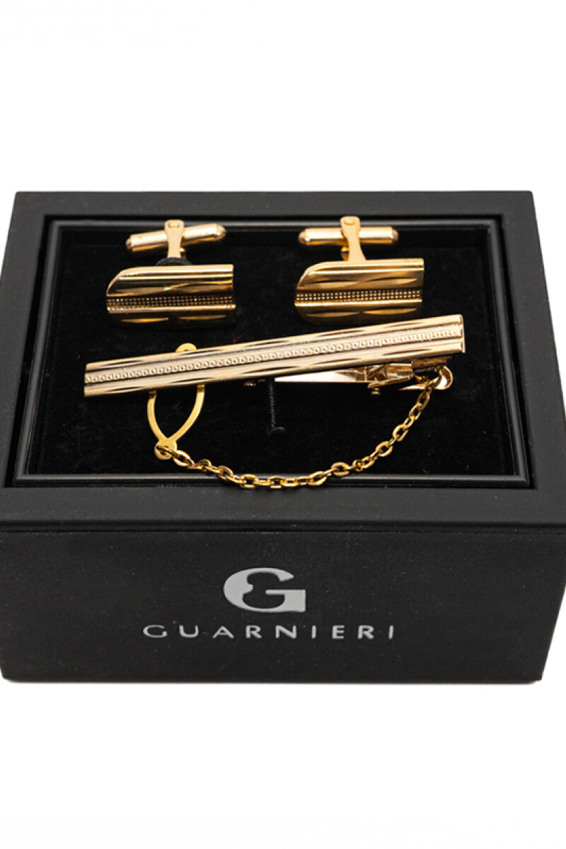Gemelos con Sujetacorbata DORADO