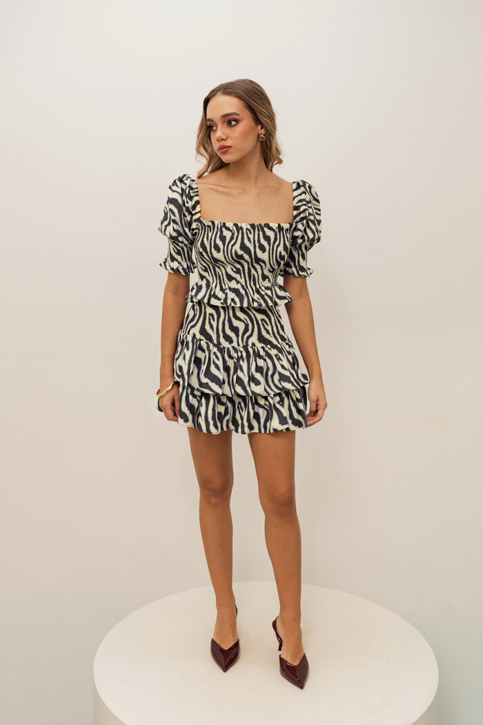 CONJUNTO MAGNOLIA NOIR & ZEBRA CONJUNTO MAGNOLIA NOIR & ZEBRA