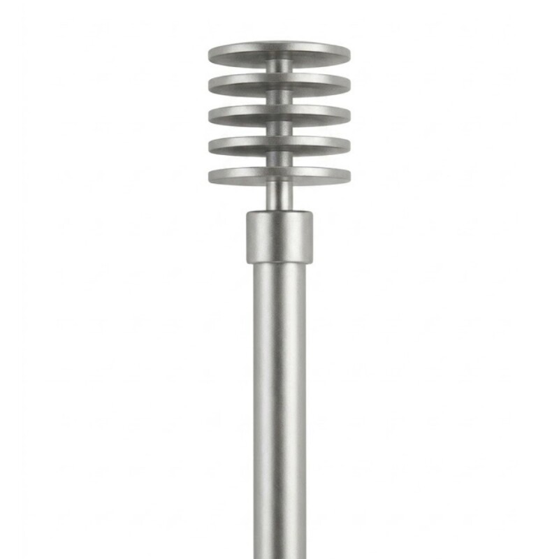 VARA METAL PLATA P/CORTINA 122-218CM Unica