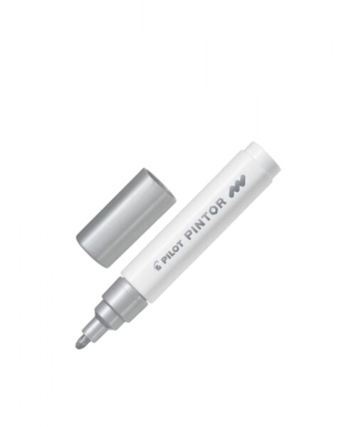 Marcador pilot mm punta 1.4 mm. Plata Marcador pilot mm punta 1.4 mm. Plata