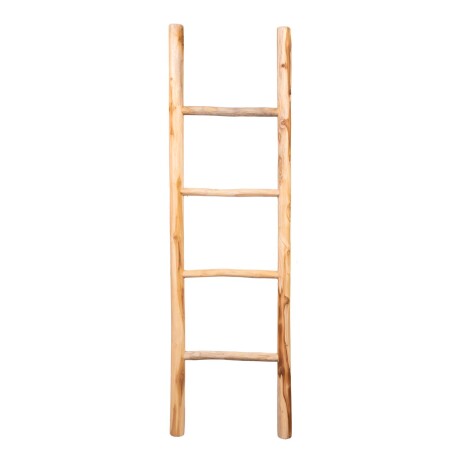 ESCALERA DECORATIVA MADERA NATURAL-BEIGE INDO