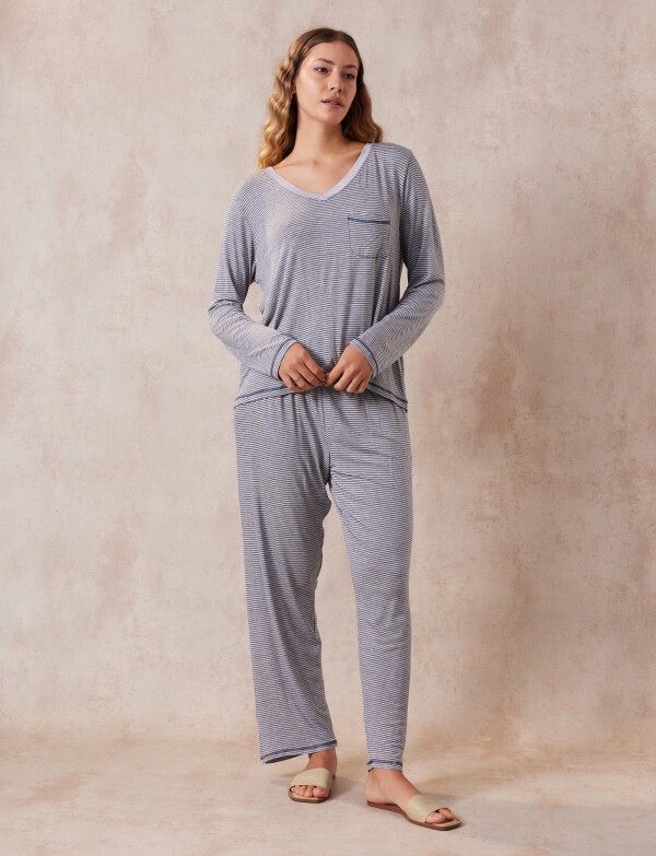 Pijama Con Pantalón GRIS/MULTI
