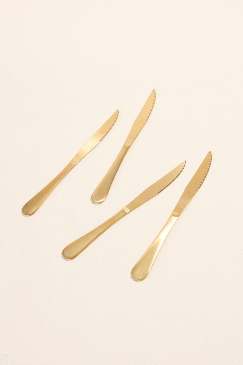Cuchillo Olivo Set 4 Un. Dorado Color Unico
