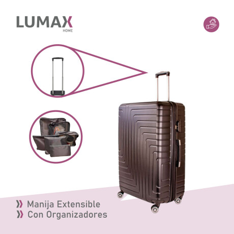 Valija Carry-on de mano Rígidas Con Organizadores Negro