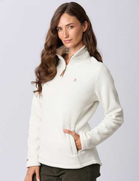 BUZO POLAR MEDIO CIERRE Beige