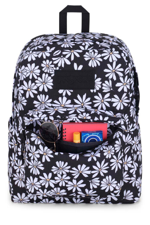 MOCHILA JANSPORT SUPERBREAK PLUS PUNK PANSIES BLACK