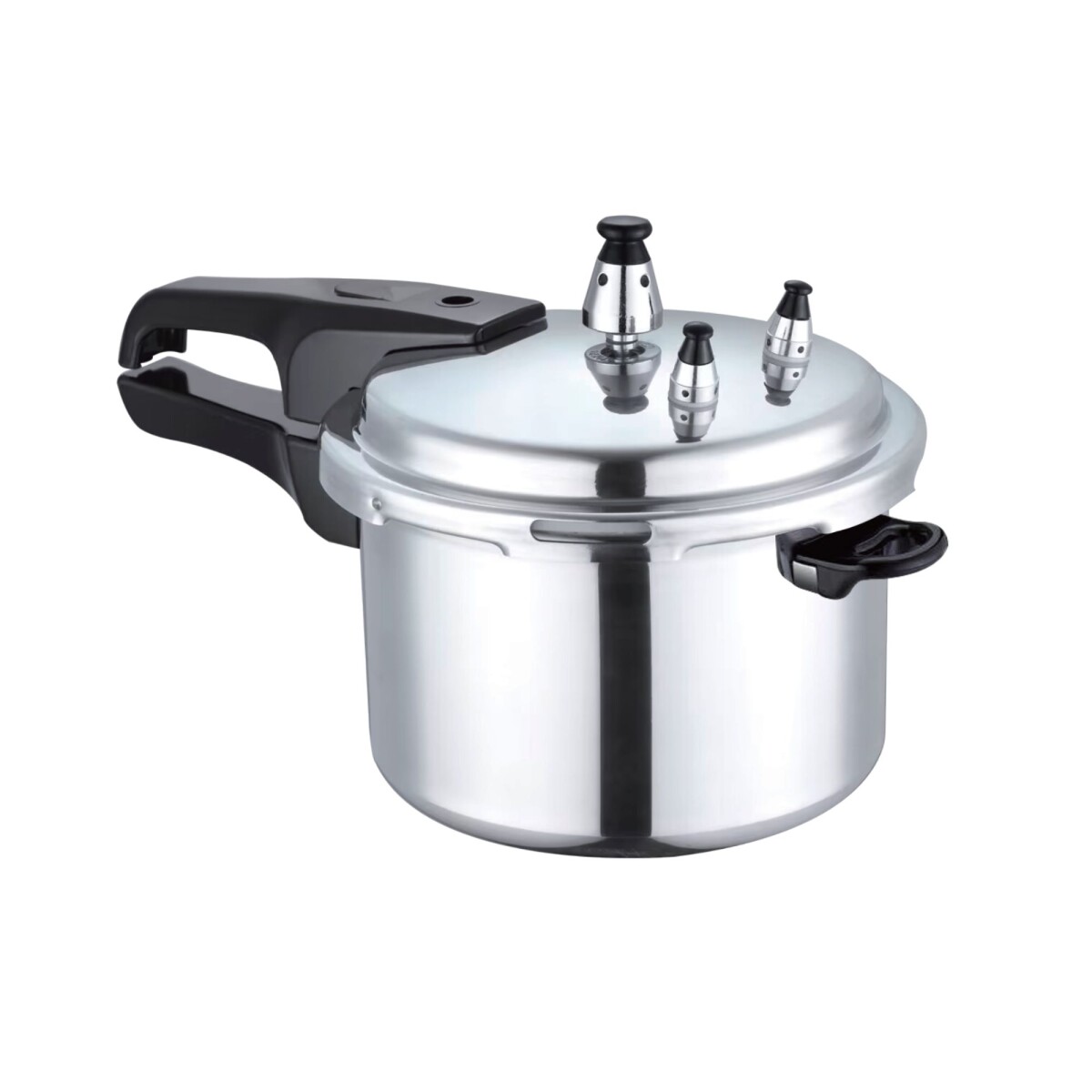 Olla Cacerola a Presión de Aluminio 5 Litros – 22 cm - PLATEADO 