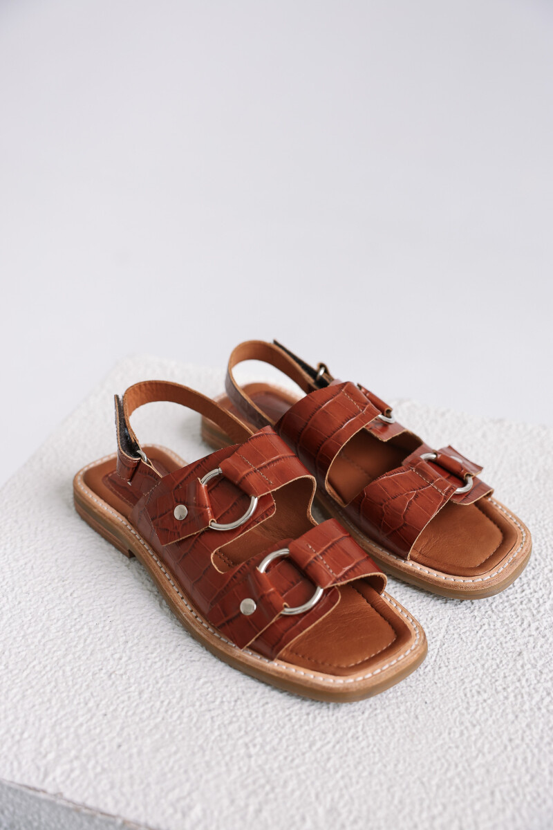 Sandalia Caliza Crocco Camel