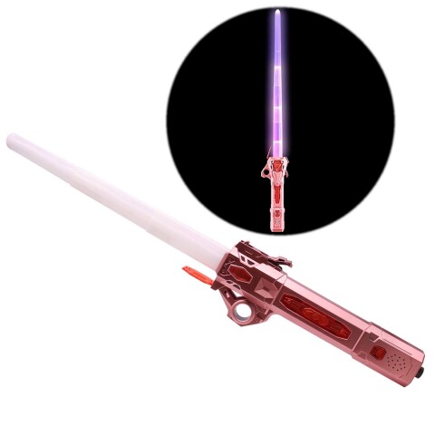 Espada Sable Retráctil con Luz RGB y Sonido Rojo 1