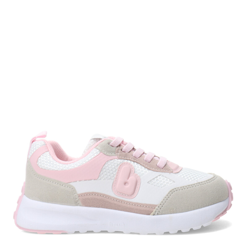 Championes Infantiles Bibi Jogging Blanco - Rosa