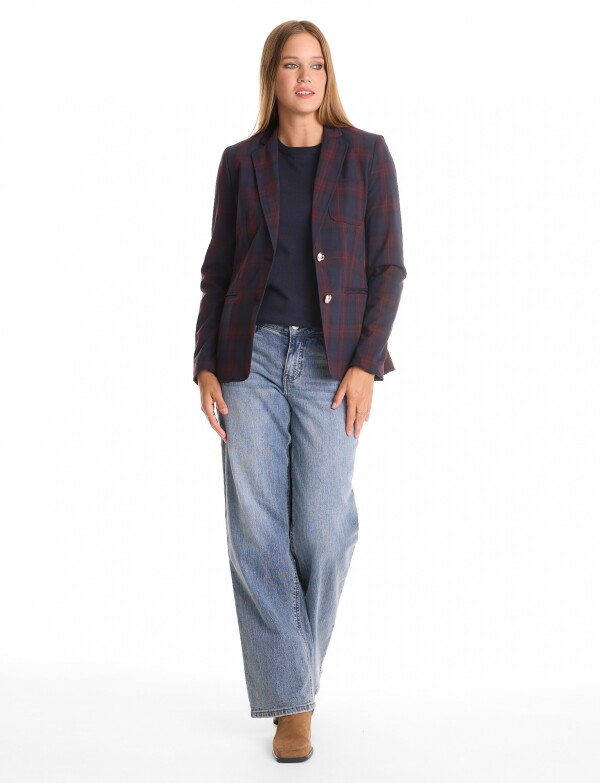 Blazer Sastrero Cuadros AZUL/MULTI