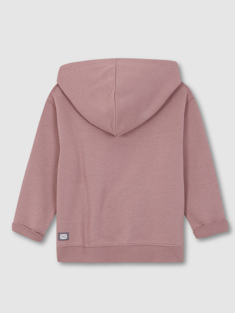 Sudadera Con Capucha Logo Delantero Rosa