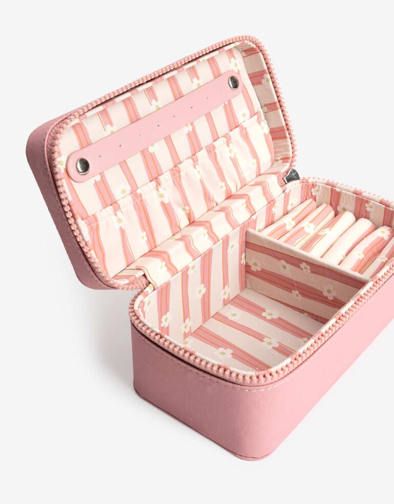 Porta Cosméticos Organizadores Organizador De Bijou - Rosa Claro