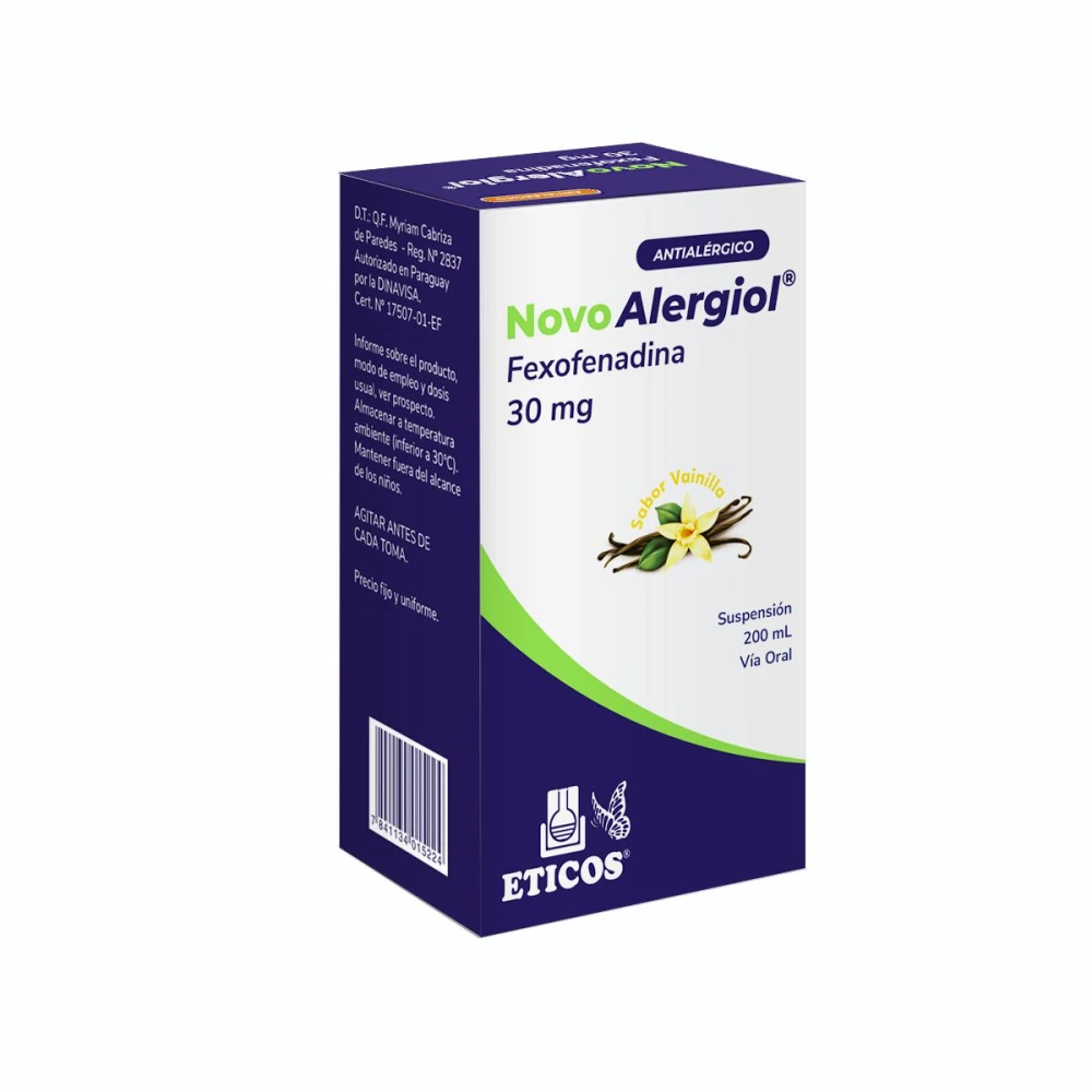 NOVO ALERGIOL SUSP. 30 MG FR. X 200 ML.