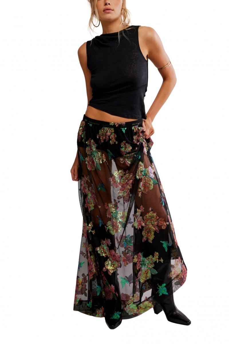 FALDA MAXI Negro