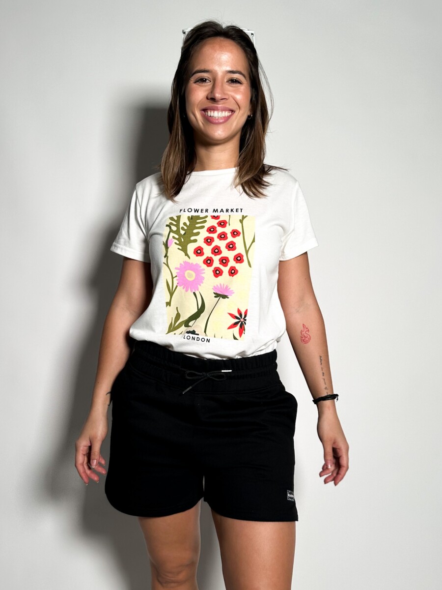 Remera estampada Suzy - Beige 