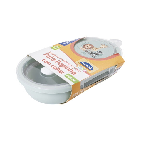 Recipiente para Bebés con Cuchara Safari Verde 230 ml VERDE