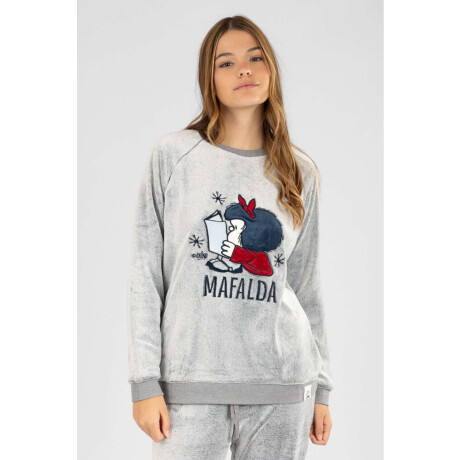 Pijama mafalda cozy Gris melange