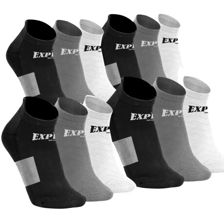 Soquetes Medias Deportivas Algodón 34 Al 44 Pack X6 Dep006003-x6