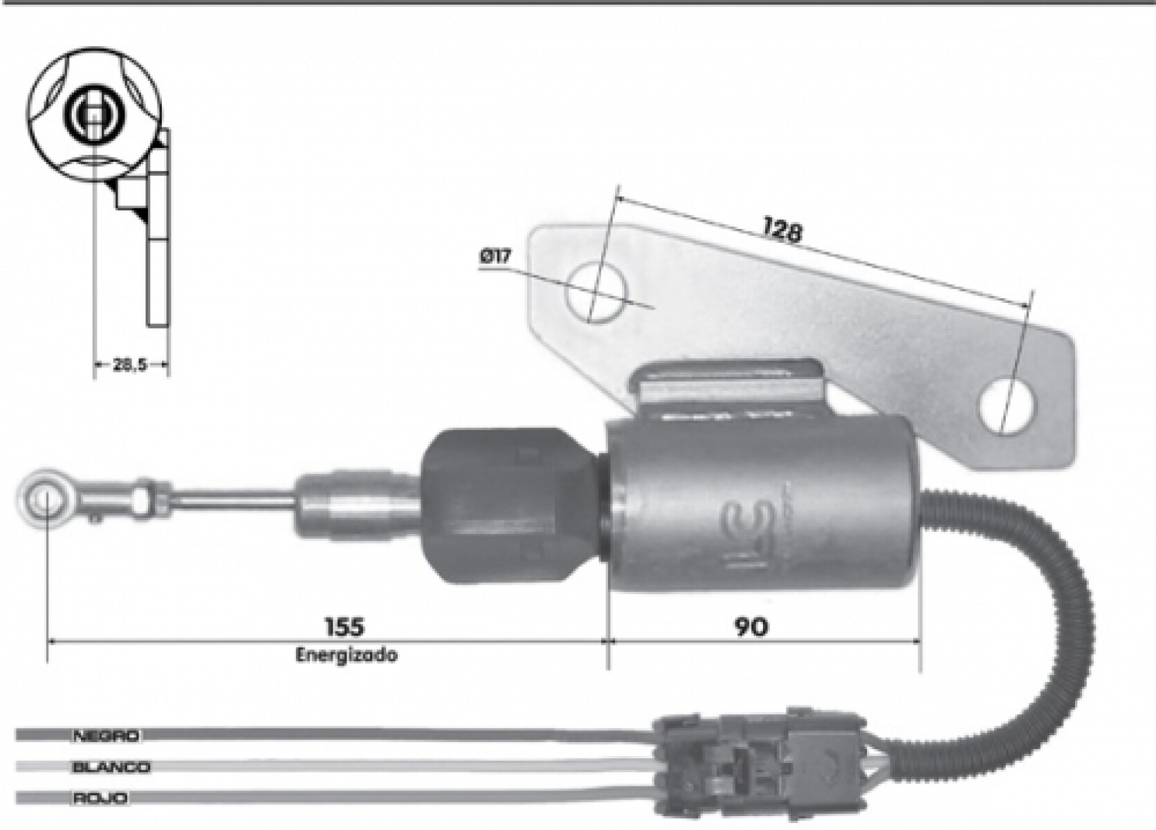 AUTOMATICO DE ARRANQUE FORD CORTE BOMBA INY.FORD CUMMINS 12V LC 