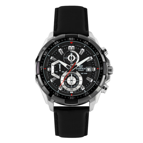 Reloj Edifice Clásico Cuero Negro 0