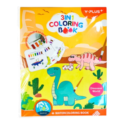 Libro acuarela dinosaurios Y-Plus Libro acuarela dinosaurios Y-Plus