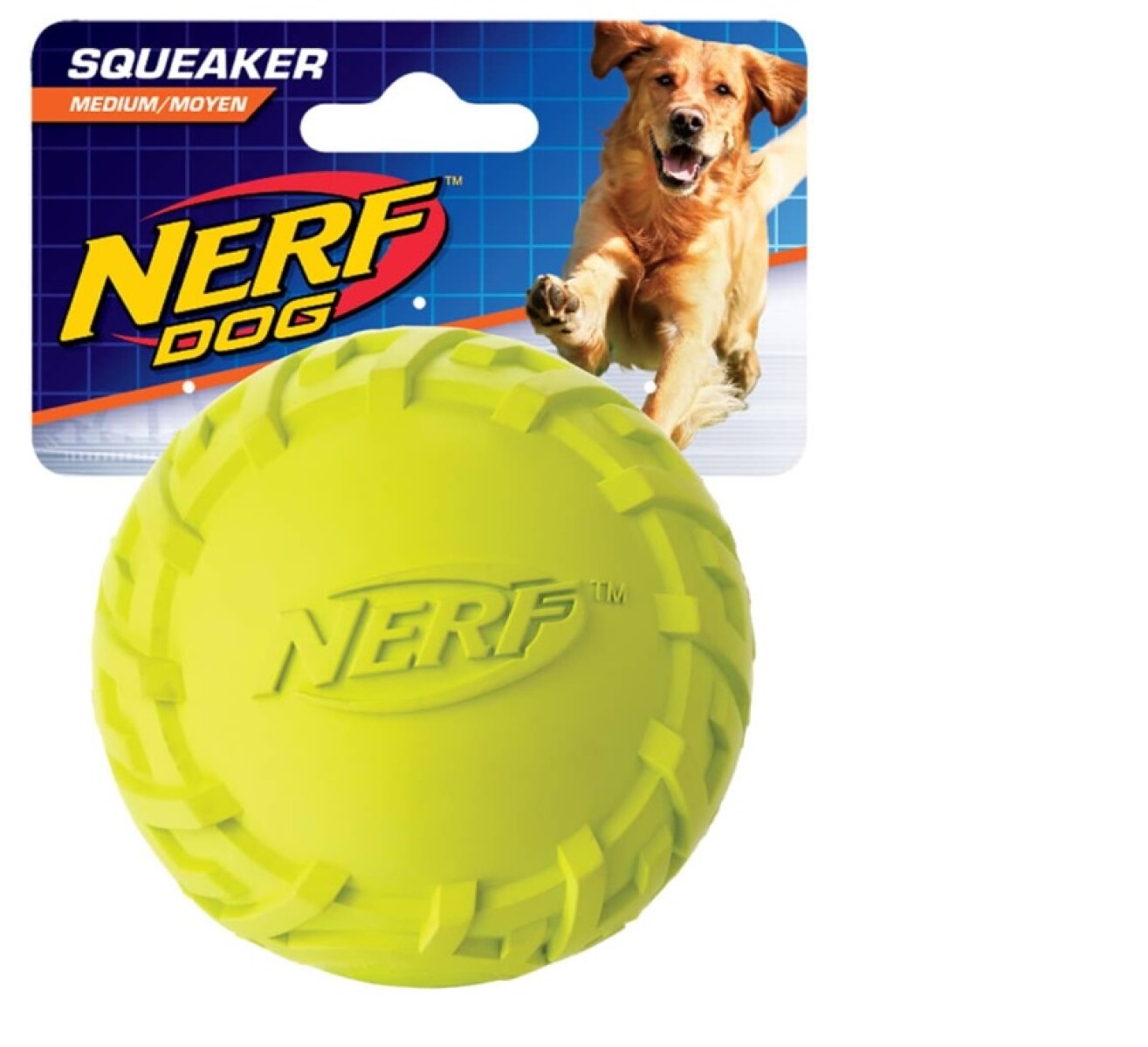 Pelota de Goma Squishy Nerf Pet 8 cm - VERDE 