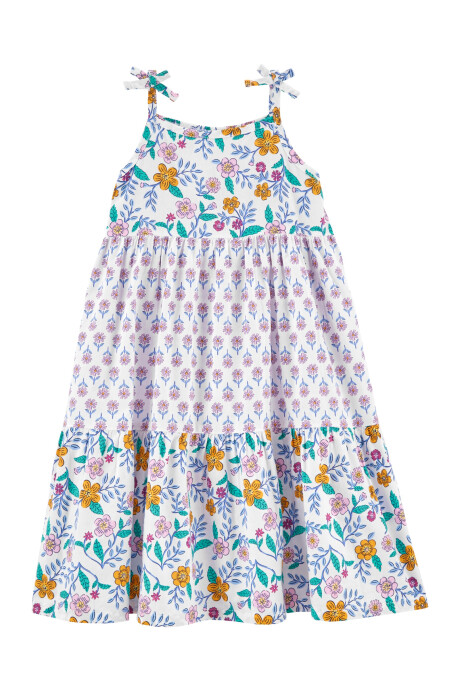 Vestido con Tirantes Diseño Floral 0