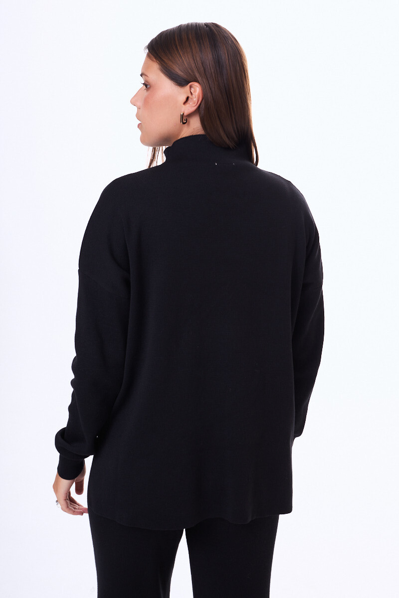 Buzo Tejido Medina Negro