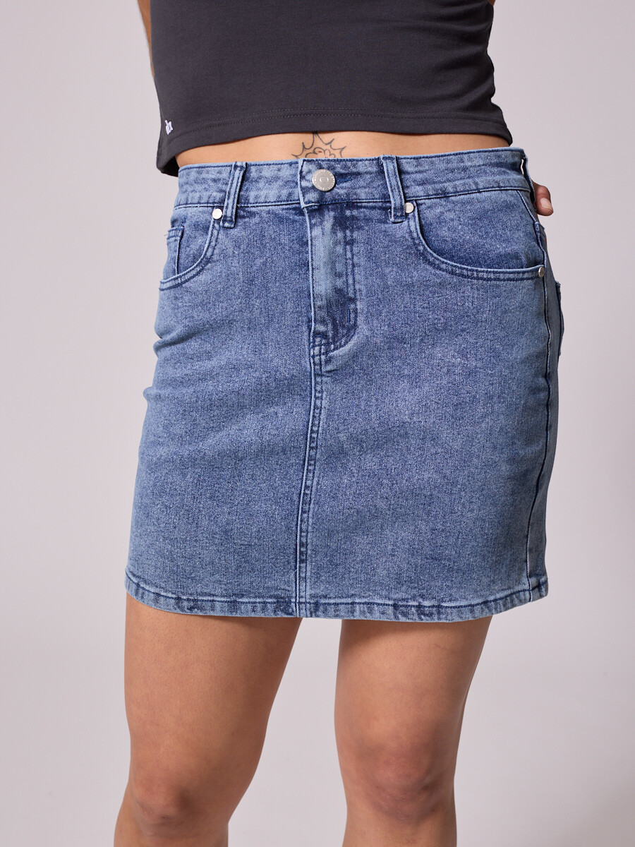 FALDA CORTA ALIORE DIXIE - Azul Oscuro 